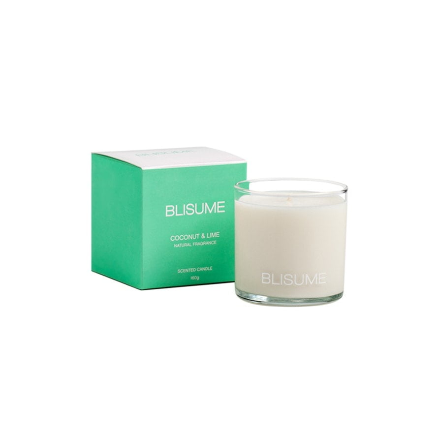 soy candle with coconut & lime natural fragrance