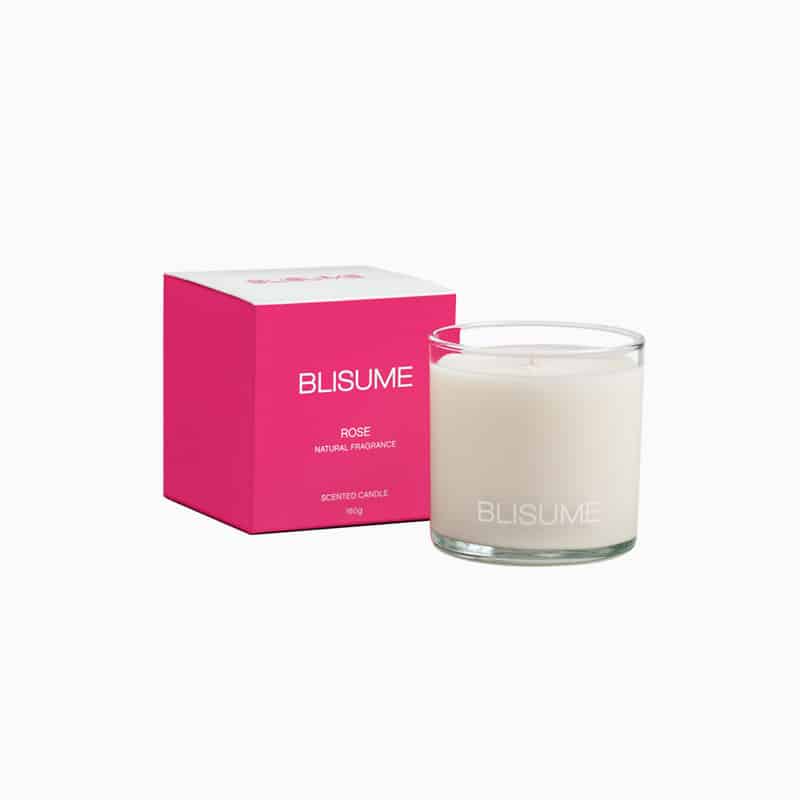 blisume-candle-rose-natural-fragrance-160g